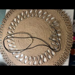 Layered crystal choker necklace